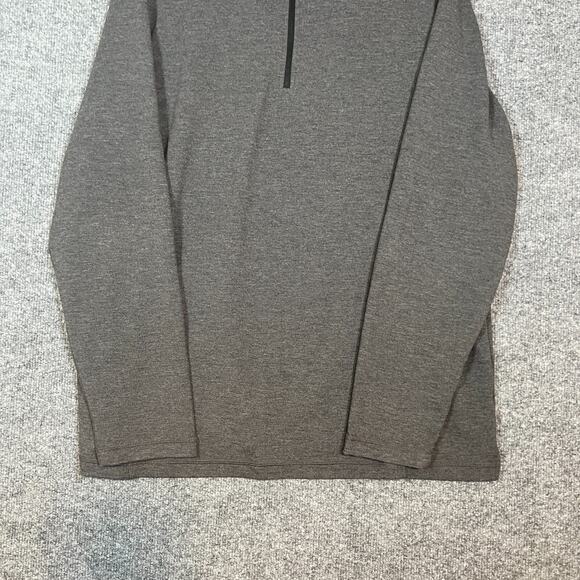 Orvis Sweater Mens XL Gray 1/4 Sweatshirt Stretch Casual Long Sleeve - Picture 3 of 10